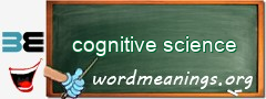 WordMeaning blackboard for cognitive science